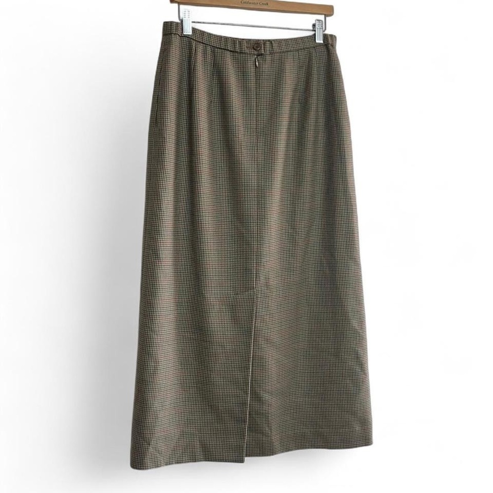 Pendleton virgin wool houndstooth pencil skirt - image 6